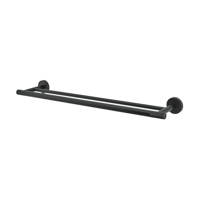 Swiss Madison Avallon 24" Double Towel Bar in Matte Black