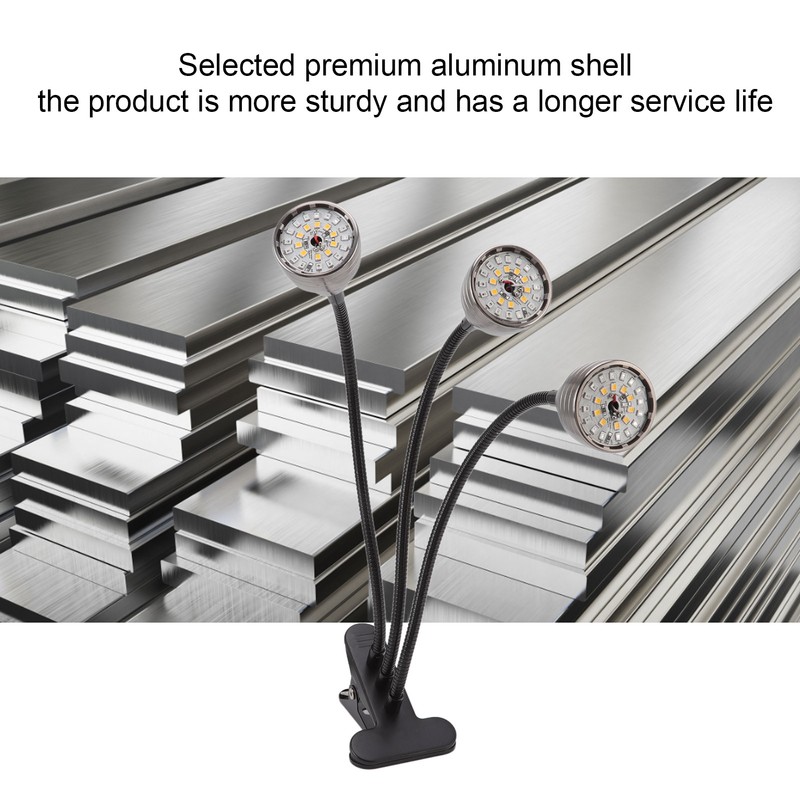 Indoor Plants Light Full Spectrum LED Plant Grow Light Clip