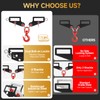 Forklift Lifting Hook with Side Shackle Holes – 6800 lbs