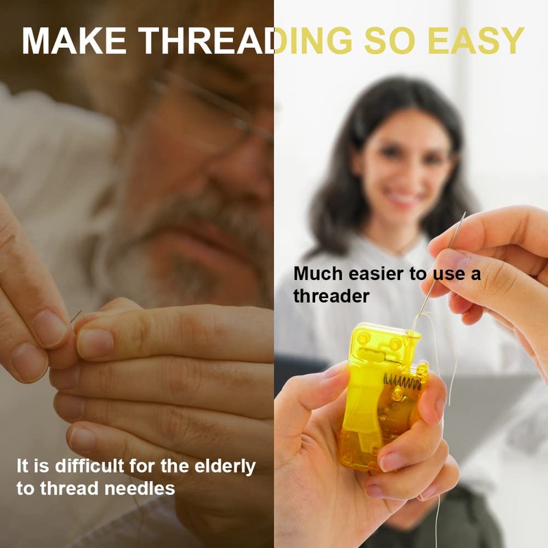 5 Pcs Automatic Needle Threader Easy Needle Threader Tool Self-Thread