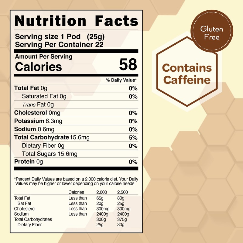 True Honey English Breakfast Tea Pods - Honey Crystals Blended