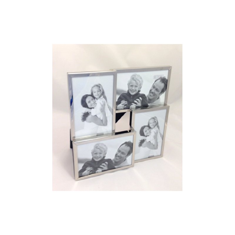 Shudehill Giftware Silver 4 Photo Multi Picture Frame
