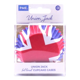 PME Union Jack foil-Lined Cupcake Cases, Pack of 30