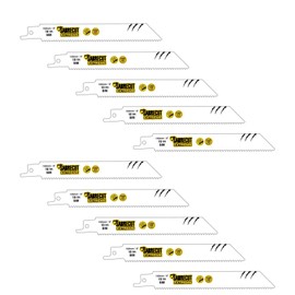 10 x SabreCut SCRS922HF_10 150mm 10 TPI S922HF Fast Wood and Metal Cutting Reciprocating Sabre Saw Blades Compatible with Bosch Dewalt Makita and many others