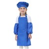 Cooktaitai Kids Apron and Chef Hat with Sleeves,Adjustable Chef Art