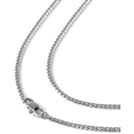 Napist Men’s Neck Chain, Curb Chain, Surgical Stainless Steel, Hypoallergenic, Stainless Steel, No Gemstone