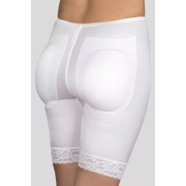 Rago  Rago Shapewear Long Leg Padded Rear White Shaper Size 32/XL