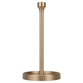 Ivilon Countertop Paper Towel Holder - Modern Bell End Minimalist Design - Color Warm Gold