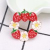 Cute Fruit Strawberry Brooch Elegant Food Lapel Pin Badge Backpack