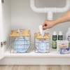 YAFFWA 2 Pack Trash Grocery Bag Holder Wall Mounted Design,