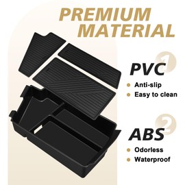 BestEvMod Center Console Organizer Compatible with 2024 2025 Dodge Charger EV Daytona R/T Scat Pack Accessories Middle Console Divider Storage Tray Easy to Install and Clean