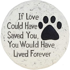 Top Brass Garden Memorial Stepping Stone - If Love Could Have Saved You Would Have Lived Forever