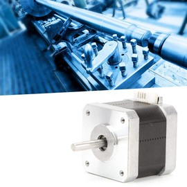 Stepper Motor, 24V/1.5A Nema 17 2 Phase Stepper Motor Stepper Motor Control 0.4Nm 1.8° Industrial Control Stepper Motor Stepper Motor