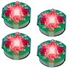 CHASO 4pcs Small LED Light Magnetic Switch Wireless Plastic Model