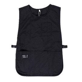 MIKI WELL Waterproof Cobbler Apron with 4 Pockets Vest Smock Apron for Men Women Chef Waiter Work (Black)
