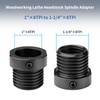 DEEFIINE Woodworking Spindle Adapter Converts 1''X 8TPI to 1-1/4''X 8TPI
