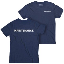 Smart People Clothing Maintenance t-Shirt, for Employees Staffs and Hospitality Workers. Navy