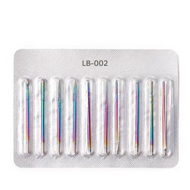 10 pcs Broca de diamante para uñas, fresa rotativa para manicura, carburo, herramienta eléctrica para manicura, cutícula y pedicura (LB-002, silver)
