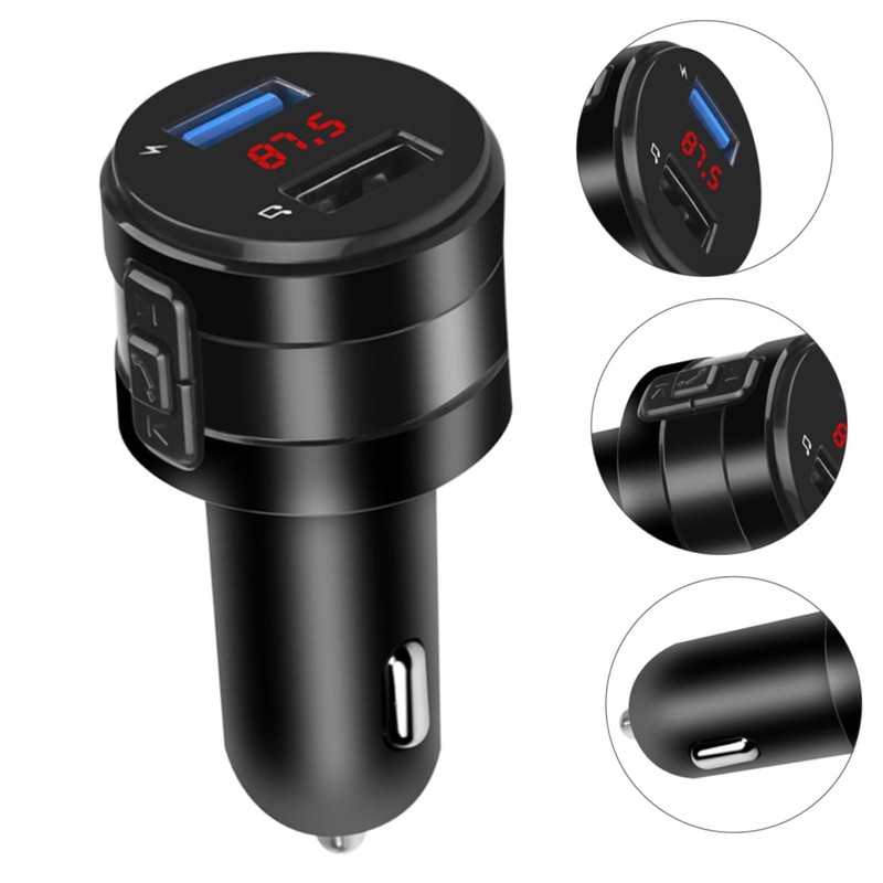 Gatuida Mp3 Player Input Dual Charging in-car Stereo Streaming Easy