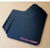 StreetRays 08-15 Mitsubishi EVO X Mud Flaps Set BLACK w/