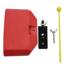 ABS Plastic Cowbell Quick Release Mount Drum Stick Baby Toy Kit (Red)