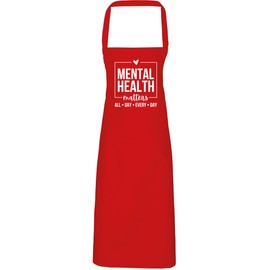 Hippowarehouse mental health matters all day every day Apron kitchen cooking painting DIY onesize adult