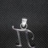 R001439 Solid Sterling Silver Pendant Charm Letter 'Cyrillic' Solid Genuine