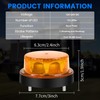 NWpangu 24V LED Strobe Beacon Light, Amber Emergency Lamp, Rotating