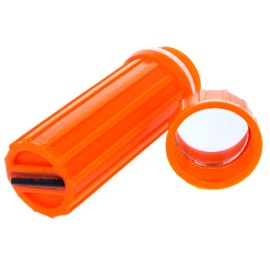 ASR Outdoor Water Resistant Match Stick Storage Container and Fire Starter Mirror