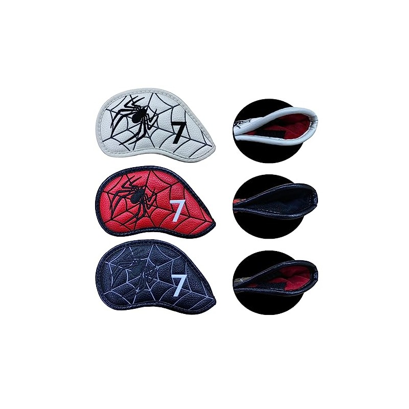9 Piece Set 4-9 P,A,S Spider Golf Head Covers Iron