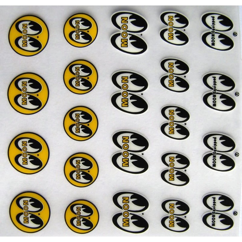 Assorted Tiny Mooneyes Decals Remote Control Vehicle Stickers