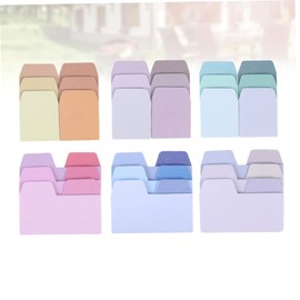 Ciieeo 2sets Pastel Aesthetic Stationery Memo Stickers for School Book Notes Smooth Surface Easy Writing 6pcs*2