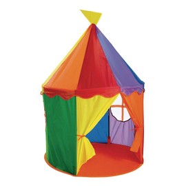 Excellerations Circus Tent - Toddler and Child Large Playhouse for Indoor and Outdoor Play and Games, 54 inches H x 40-1/2 inches Dia, Kids Toy (Item # CIRTNT)
