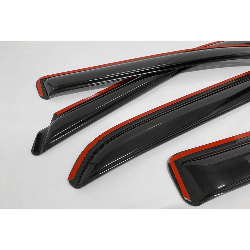 in-Channel Style Smoke Window Sun Rain Visor Vent Guard Deflector