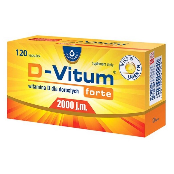 Categories:Pharmacy,The immune system D-Vitum Forte 2000 IU, capsules with vitamin