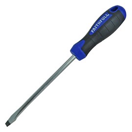 Faithfull Slotted Flared Soft Grip Screwdriver 200Mm X 10Mm
