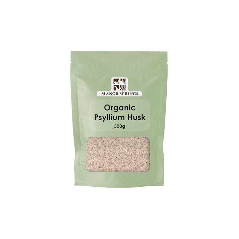 Organic Psyllium Husk 500g by Manor Springs Organic