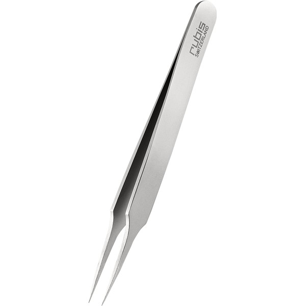 Rubis Splitter Tweezers - Tweezers for Splitters, Ingrown Hair and Blackheads - Stainless Steel Pointed Tweezers