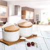 Lucky Goddness Ceramic Sugar Bowl with Lids and Spoons-Porcelain Condiment