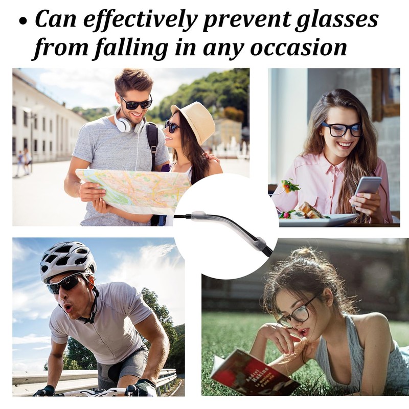 6 Pieces Glasses Ear Grips,Glasses Grips,Stop Glasses Slipping Down Nose,Glasses