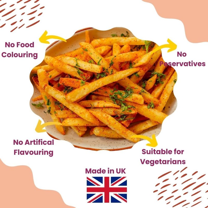 FabFinds Spicy Red Salt Suitable for Vegetarians No Artificial Colours