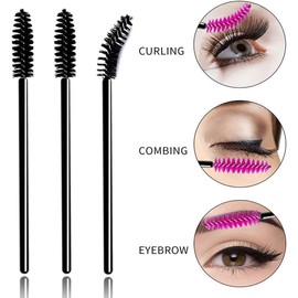 Set de 50 Cepillo Cejas Desechable Cepillos de Pestañas Cepillo de Pestañas Disposable Eyeshadow Brushes Desechable Cepillos de Pestañas Para Pestañas
