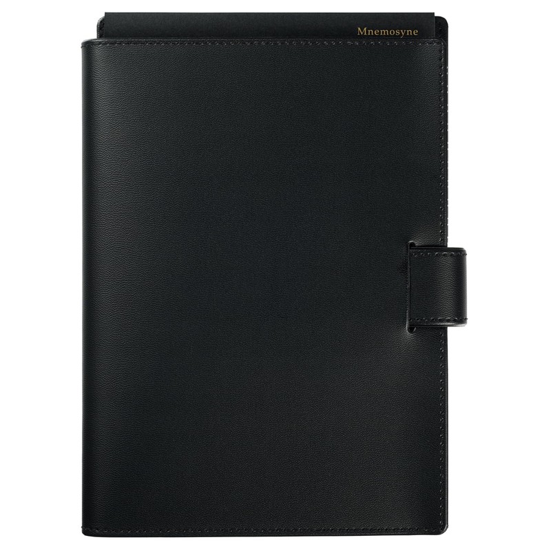 Maruman Mnemosyne Notepad with Cover and Eraser, A5, Black MNP-05