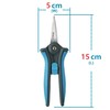CYRUS 5.9 inches (150 mm) Stainless Steel Bud Shears, Lightweight
