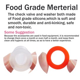 LitKiwi Stainless Steel 304 Beer Keg Coupler Fitting & Check Valve & Beer Washer Gasket,Beer Keg Coupler Accessories Kit for Sankey Couplers D Type Coupler Replacement（2 Kits）