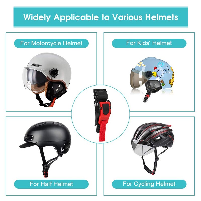 Helmet Quick Release Buckle Kit, 3Pcs Adjustable Motorcycle Plastic Helmet