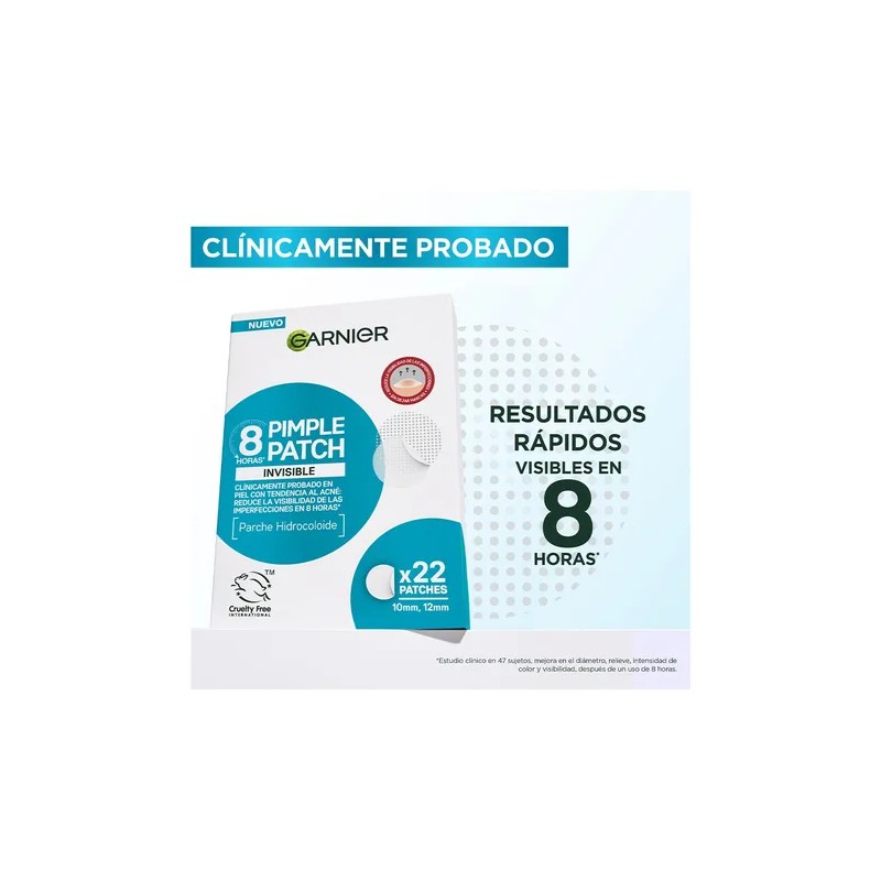 Parches Para Acné Invisibles Pimple Patch 22 unidades Garnier