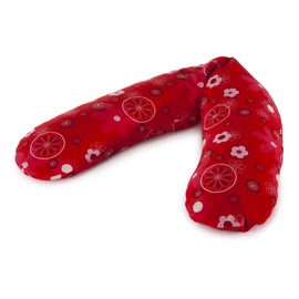 Replacement Cover For The Original Theraline Pregnancy And Nursing Pillow, 100% Cotton. Pattern retro flower red