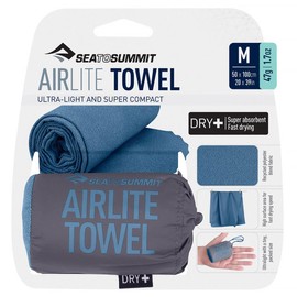 Sea to Summit - Airlite Travel Towel M - Hand/Bath Towel - Microfibre - Absorbent & Quick Drying - Ultralight - Compact - Hiking - 50 x 100 cm - Sage Green - 47g