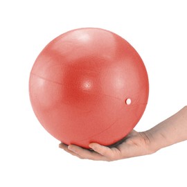 ATC Handels GmbH Soft Pilates & Yoga Ball 26 cm Blue Red Yellow Pilates Ball Gymnastics Ball Yoga Exercise Ball Soft Pilates Therapy Ball, red